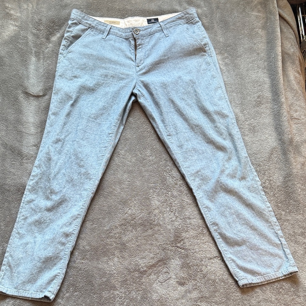 Ag Adriano Goldschmied chambray Cotton Pants